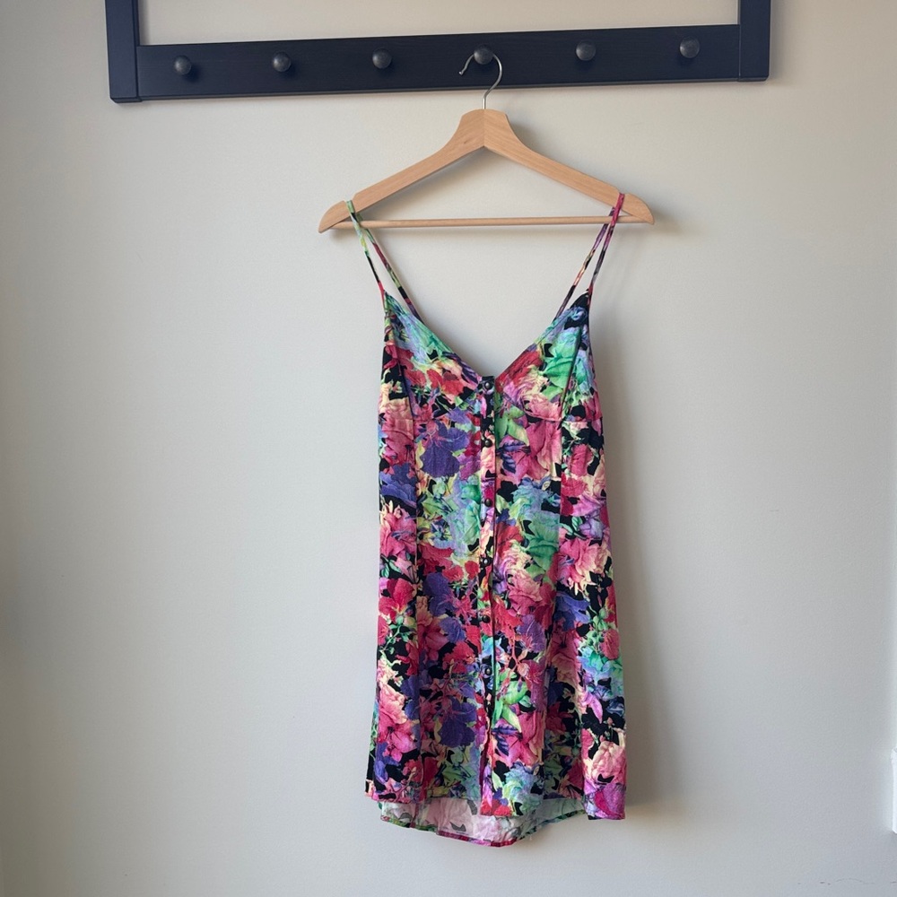 Floral skater mini dress